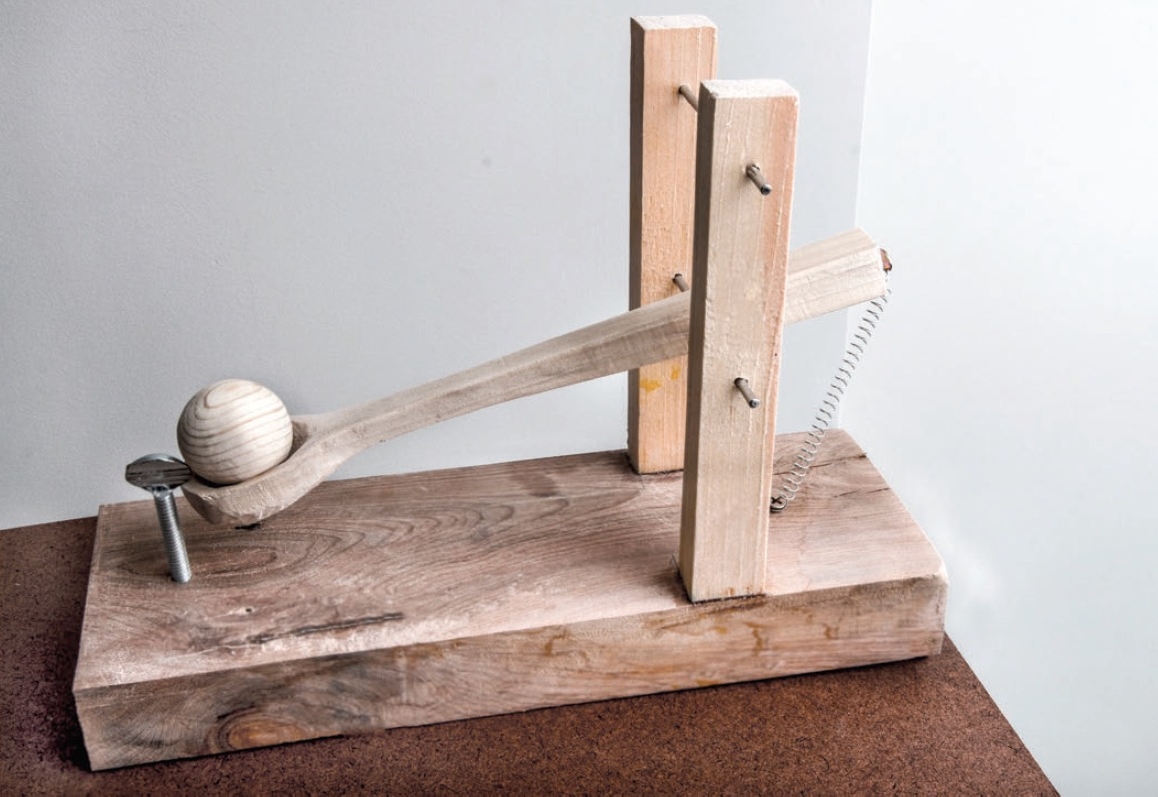 Against Spood Feeding, Wood Sculpture 2016