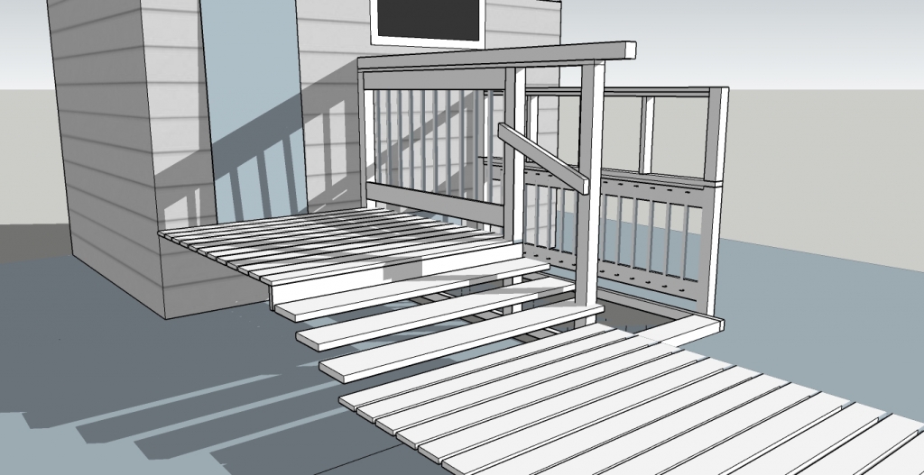 Hacking the Deck/ Basement Enhancement Project, Design and Drafted by Vik Lai