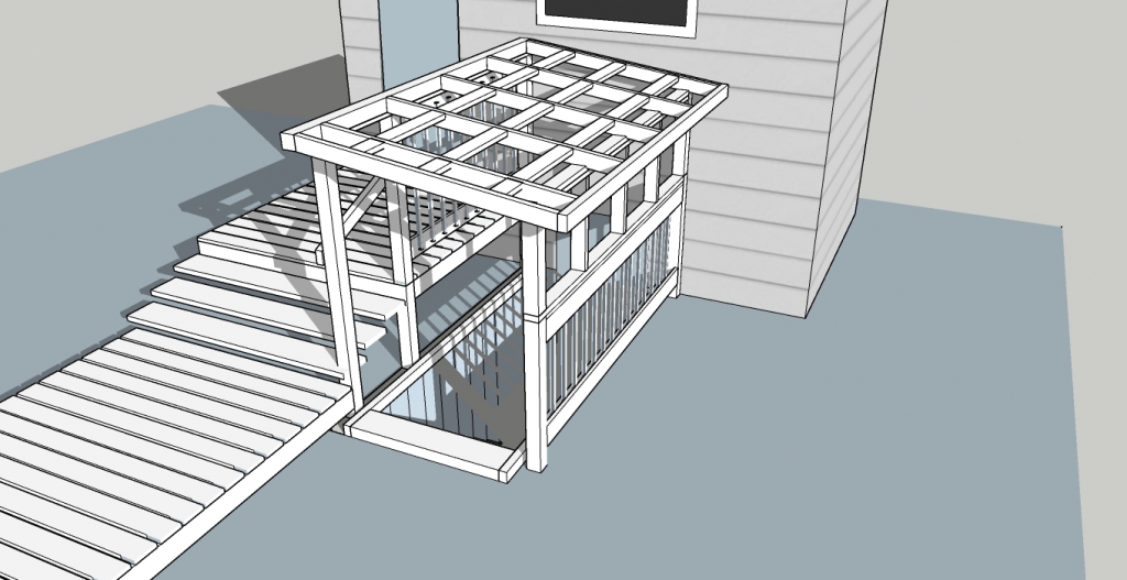 Hacking the Deck/ Basement Enhancement Project, Design and Drafted by Vik Lai